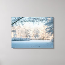 Winter Wonderland Landschap Foto Canvas Print