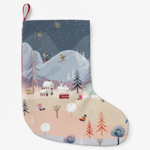 Winter Wonderland: landschap. Kleine Kerstsok
