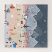Winter Wonderland:  landschap. Legpuzzel (Horizontaal)