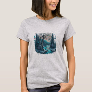 Winter Wonderland landschap T-shirt