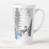 Winter Wonderland Latte Mok - Blauw (Rechts)
