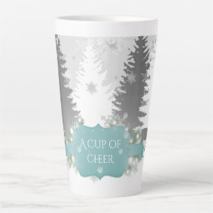 Winter Wonderland Latte Mok - Blauwgroen