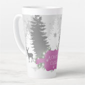 Winter Wonderland Latte Mok - Magenta (Linkerhoek)