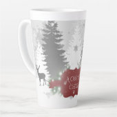 Winter Wonderland Latte Mok - Rood (Linkerhoek)