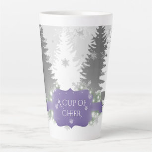 Winter Wonderland Latte Mug - Purple