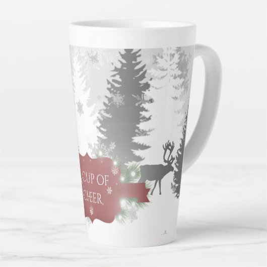 Winter Wonderland Latte Mug - Rouge (Angle droit)