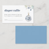 Winter Wonderland Luier Raffle Baby shower Kaart Visitekaartje (Voorkant / Achterkant)