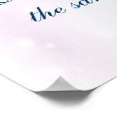 Winter Wonderland, Mariage, affiche de bienvenue (Coin)