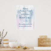 Winter Wonderland, Mariage, affiche de bienvenue (Cuisine)