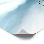 Winter Wonderland Mariage Affiche de bienvenue (Coin)