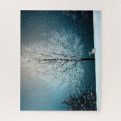 Winter Wonderland met konijn Legpuzzel (Verticaal)