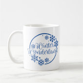 Winter Wonderland met Snowflakes Koffiemok (Links)