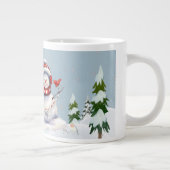 Winter Wonderland met Snowman Grote Mok (Rechts)