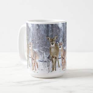 Winter Wonderland met Whitetail Deer Holiday Koffiemok