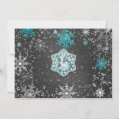 Winter Wonderland Mis Quince 15 Invitations photo (Dos)
