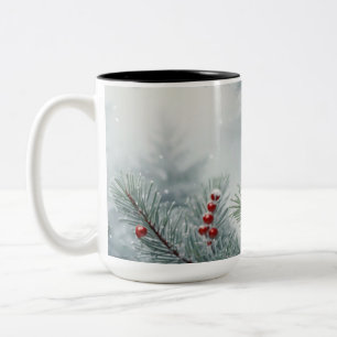 Winter Wonderland Mok Pine & rode bessen 15 oz
