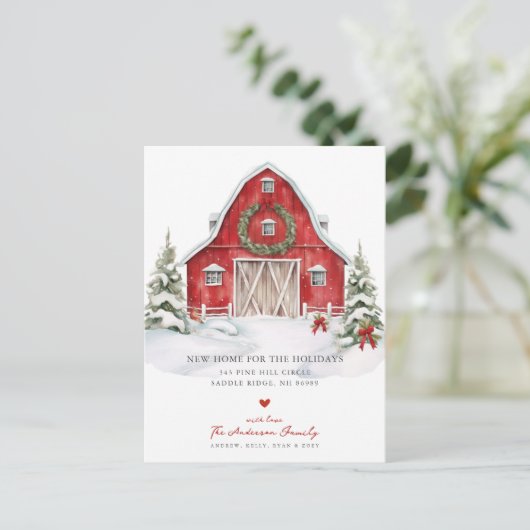 Winter Wonderland Moving Faire-part (Debout devant)