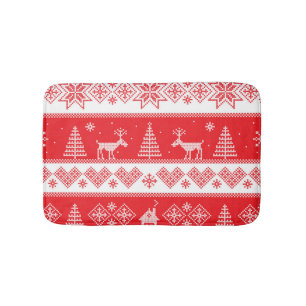Winter Wonderland: naadloos design. Badmat
