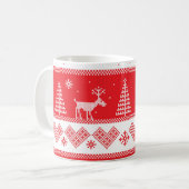 Winter Wonderland: naadloos design. Koffiemok (Voorkant links)