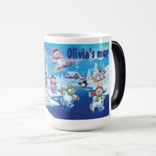 Winter Wonderland neige gens tasse nom personnalis