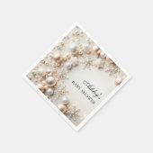 Winter Wonderland Neutraal Baby shower Servet (Hoek)