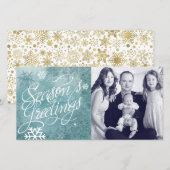 Winter Wonderland Noël Carte photo de vacances (Devant / Derrière)