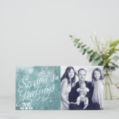 Winter Wonderland Noël Carte photo de vacances (Debout devant)