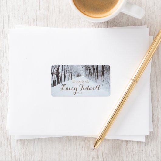 Winter Wonderland Nom Étiquettes (En situation)