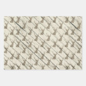 Winter Wonderland Nordic Pattern blue blauwgroen c Inpakpapier Vel (Voorkant)