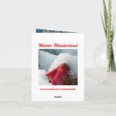 Winter Wonderland Note Kaart (Achterkant)