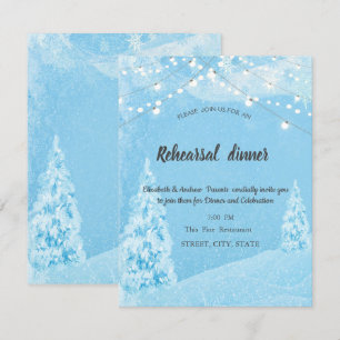 Winter Wonderland, Oefenavond Pine Tree diner Kaart