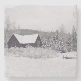 Winter Wonderland Onderzetter sneeuw- en kajuitscè