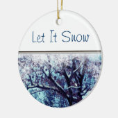 Winter Wonderland Ornement "Let it Snow" (Gauche)