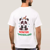 Winter wonderland Panda T-shirt (Achterkant)