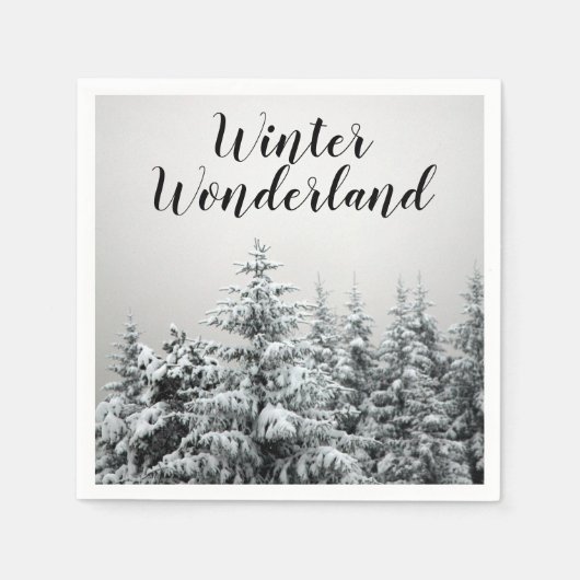 Winter Wonderland Party Servetten (Voorkant)