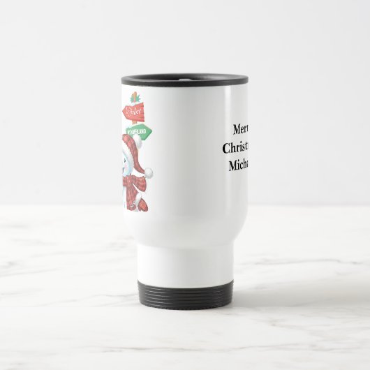 Winter Wonderland - Personalized Travel Mug Reisbeker (Center)