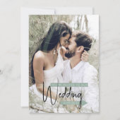 Winter Wonderland Photo Faire-part de mariage (Devant)