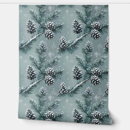 Winter Wonderland Pine Forest Peel and Stick Behang