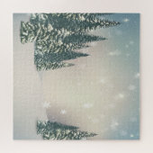 Winter Wonderland,Pine Trees,Forest,Snow Legpuzzel (Horizontaal)