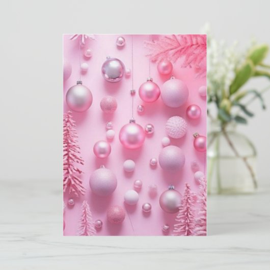 "Winter Wonderland Plattegrond Kerstkaart" Kaart (Staand voorkant)