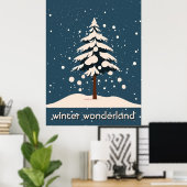 Winter Wonderland Poster (Thuiskantoor)