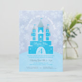 Winter Wonderland Princess Party Invitations (Debout devant)