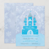 Winter Wonderland Princess Party Invitations (Devant / Derrière)