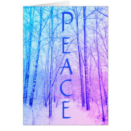 WINTER WONDERLAND PURPEACE CARD