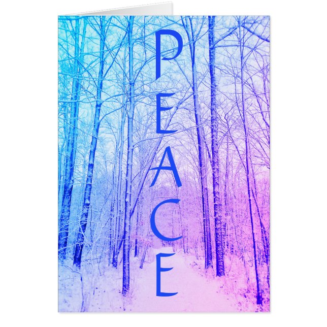 WINTER WONDERLAND PURPEACE CARD (Voorkant)
