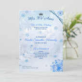 Winter Wonderland Quinceañera Invitation (Debout devant)