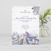 Winter Wonderland Quinceañera Invitation (Debout devant)