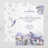 Winter Wonderland Quinceañera Invitation (Devant / Derrière)