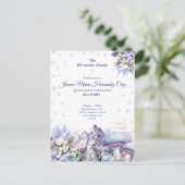 Winter Wonderland Quinceañera Invitation (Debout devant)