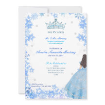 Winter Wonderland Quinceañera Invitation